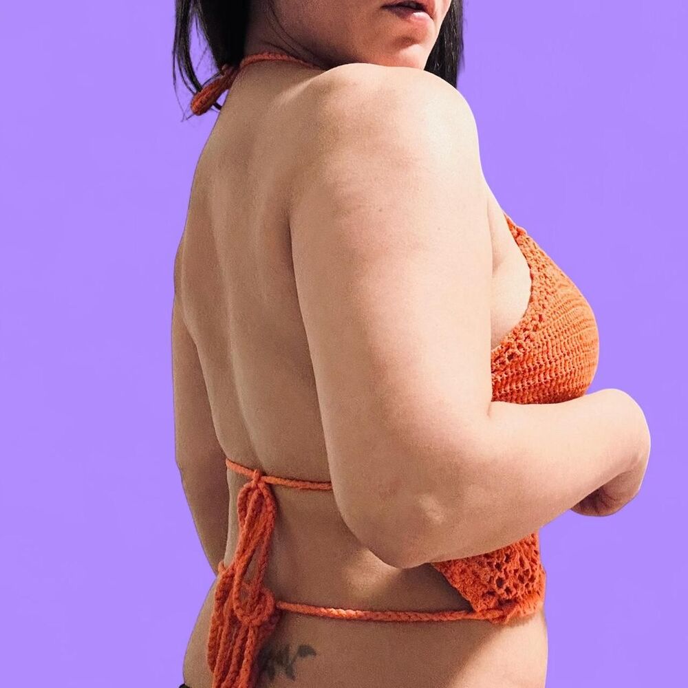 Unbranded Women's Orange Crop-top - Picture 4 of 5